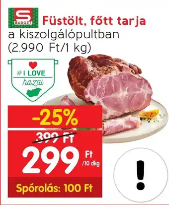 Spar Füstölt, főtt tarja 10dkg ajánlat
