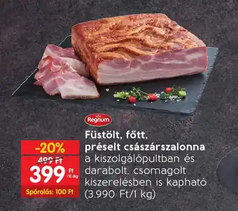 Spar Füstölt, főtt, préselt császárszalonna 10dkg ajánlat