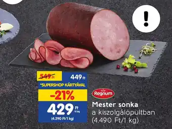 Spar Mester sonka 10dkg ajánlat