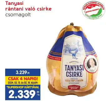 Spar Tanyasi rántani való csirke ajánlat