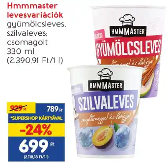 Spar Hmmmaster levesvariációk 330ml ajánlat
