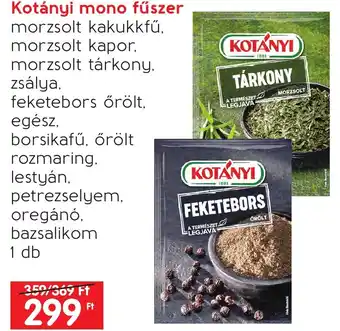 Spar Kotányi mono fűszer 1db ajánlat