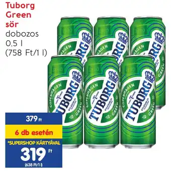 Spar Tuborg Green sör 0,5l ajánlat