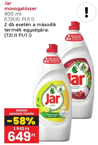 Spar Jar mosogatószer 900ml ajánlat