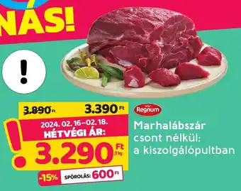 Spar Marhalábszár 1kg ajánlat