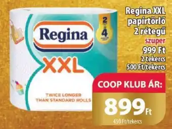 Coop Regina XXL papírtörlő 2 rétegű ajánlat