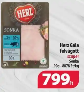 Coop Herz Gála felvágott 90g ajánlat
