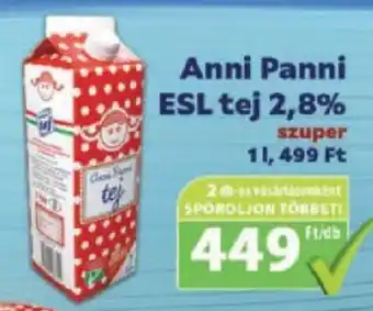 Coop Anni Panni ESL tej 2,8% 1l ajánlat