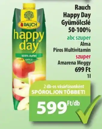 Coop RAUCH Happy Day Gyümölcslé 50-100% 1l ajánlat