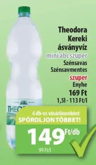 Coop Theodora Kereki ásványvíz 1,5l ajánlat