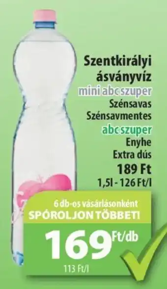 Coop Szentkirályi ásványvíz 1,5l ajánlat