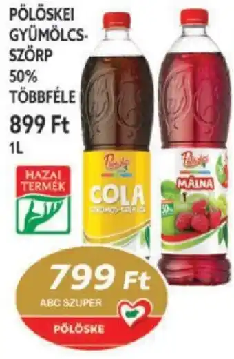 Coop PÖLÖSKEI GYÜMÖLCS SZÖRP 1l ajánlat