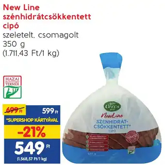 Interspar New Line szénhidrátcsökkentett cipó 350g ajánlat