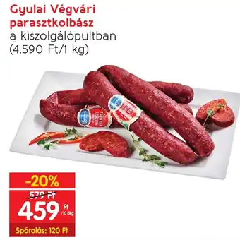 Gyulai Végvári parasztkolbász 10dkg
