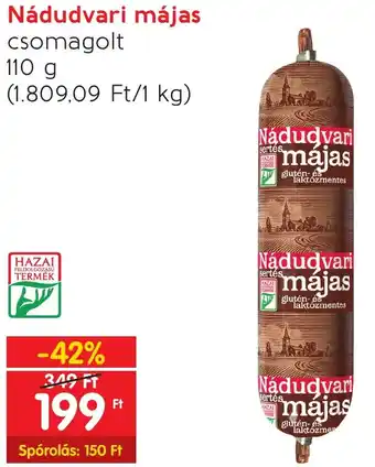 Interspar Nádudvari májas 110g ajánlat