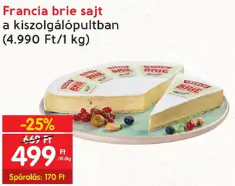 Interspar Francia brie sajt 10dkg ajánlat