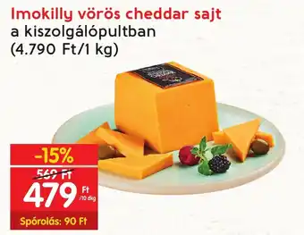 Interspar Imokilly vörös cheddar sajt 10dkg ajánlat