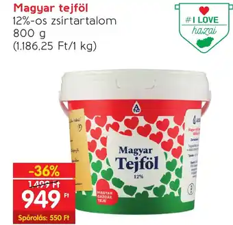 Magyar tejföl 12% 800g