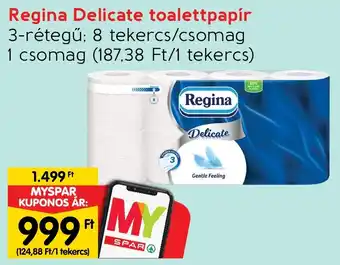 Interspar Regina Delicate toalettpapír ajánlat