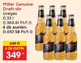 Interspar Miller Genuine Draft sör 0.33l ajánlat