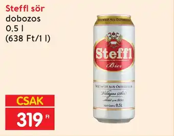 Interspar Steffl sör dobozos 0,5 I ajánlat