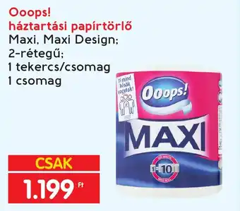 Interspar Ooops! háztartási papírtörlő ajánlat