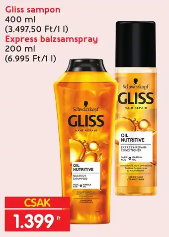 Interspar Gliss sampon 400 ml ajánlat