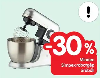 Minden Simpex robotgép árából!