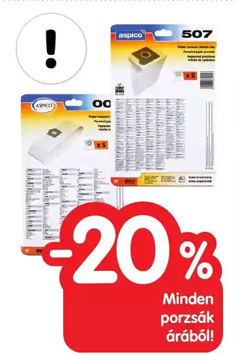 Interspar Minden porzsák árából! ajánlat