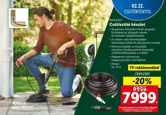 Lidl PARKSIDE Csőtisztító készlet ajánlat