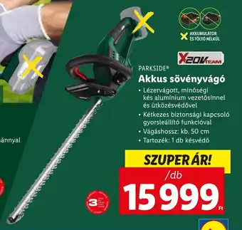 Lidl PARKSIDE Akkus sövényvágó ajánlat