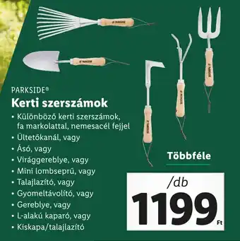 Lidl PARKSIDE Kerti szerszámok ajánlat