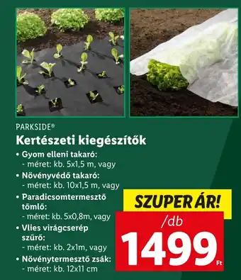 Lidl PARKSIDE Kertészeti kiegészítők ajánlat