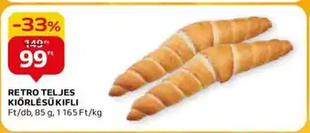 Auchan RETRO TELJES KIÖRLÉSŰ KIFLI 85 g ajánlat
