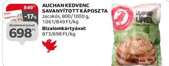 Auchan AUCHAN KEDVENC SAVANYÍTOTT KÁPOSZTA ajánlat