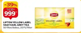 Auchan LIPTON YELLOW LABEL VAGY EARL GREY TEA ajánlat