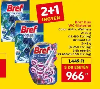 Spar Bref Duo WC-illatosító 2x50g ajánlat