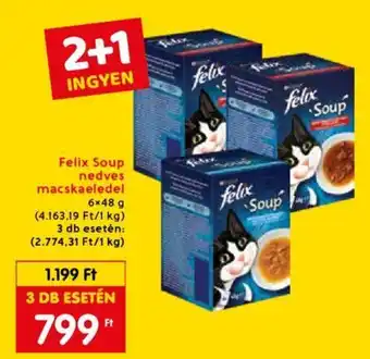Spar Felix Soup nedves macskaeledel 6x48g ajánlat
