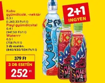 Spar Kubu gyümölcslé nektár 0,3l ajánlat