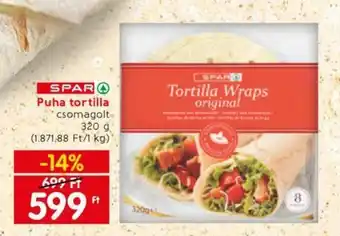 Spar SPAR Puha tortilla 320g ajánlat