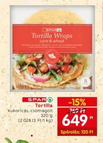 Spar SPAR Tortilla 320g ajánlat