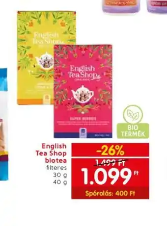 Spar Tea Shop biotea 40 g ajánlat