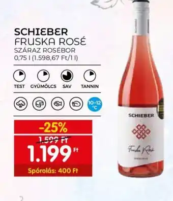 Spar SCHIEBER FRUSKA ROSÉ 0,75l ajánlat