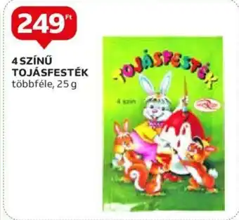 Auchan 4 SZÍNŰ TOJÁSFESTÉK többféle, 25 g ajánlat