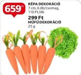 Auchan RÉPA DEKORÁCIÓ 7 cm, 6db/csomag ajánlat