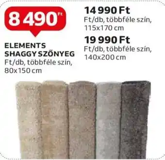 Auchan ELEMENTS SHAGGY SZŐNYEG, többféle szín, 80x150 cm ajánlat