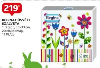 Auchan REGINA HÚSVÉTI SZALVÉTA 1 rétegű, 33x33 cm, 20 db/csomag ajánlat