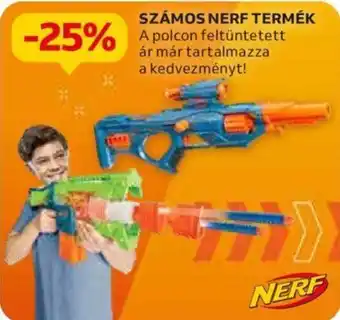 Auchan SZÁMOS NERF TERMÉK ajánlat