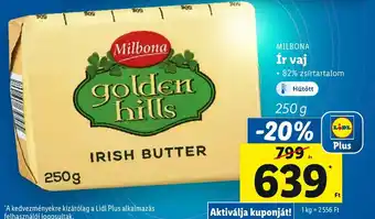 Lidl Milbona Ír vaj 82% zsírtartalom 250g ajánlat
