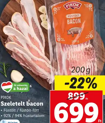Lidl PIKOK Szeletelt bacon 200g ajánlat